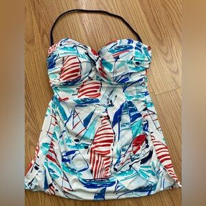 Lauren Ralph Lauren Sailing Boats Tankini Top